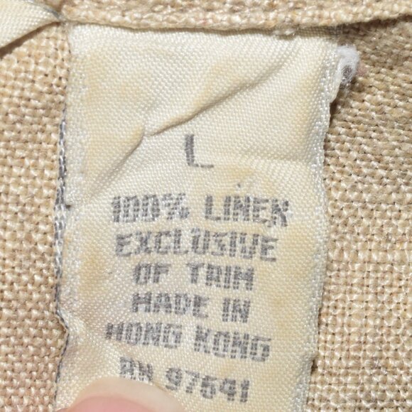 Vintage J.Jill Linen Embroidered Button Front Tunic Top - Picture 8 of 8